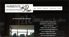 Desktop Screenshot of pizzeria-ambiente-da-pino.de