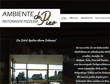 Tablet Screenshot of pizzeria-ambiente-da-pino.de